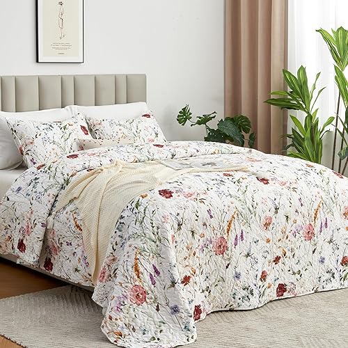 Miniatura 8 de NIUDÉCOR HOME Juego de edredón reversible de 3 piezas de microfibra suave y suave para todas las estaciones, 1 edredón y 2 fundas de almohada