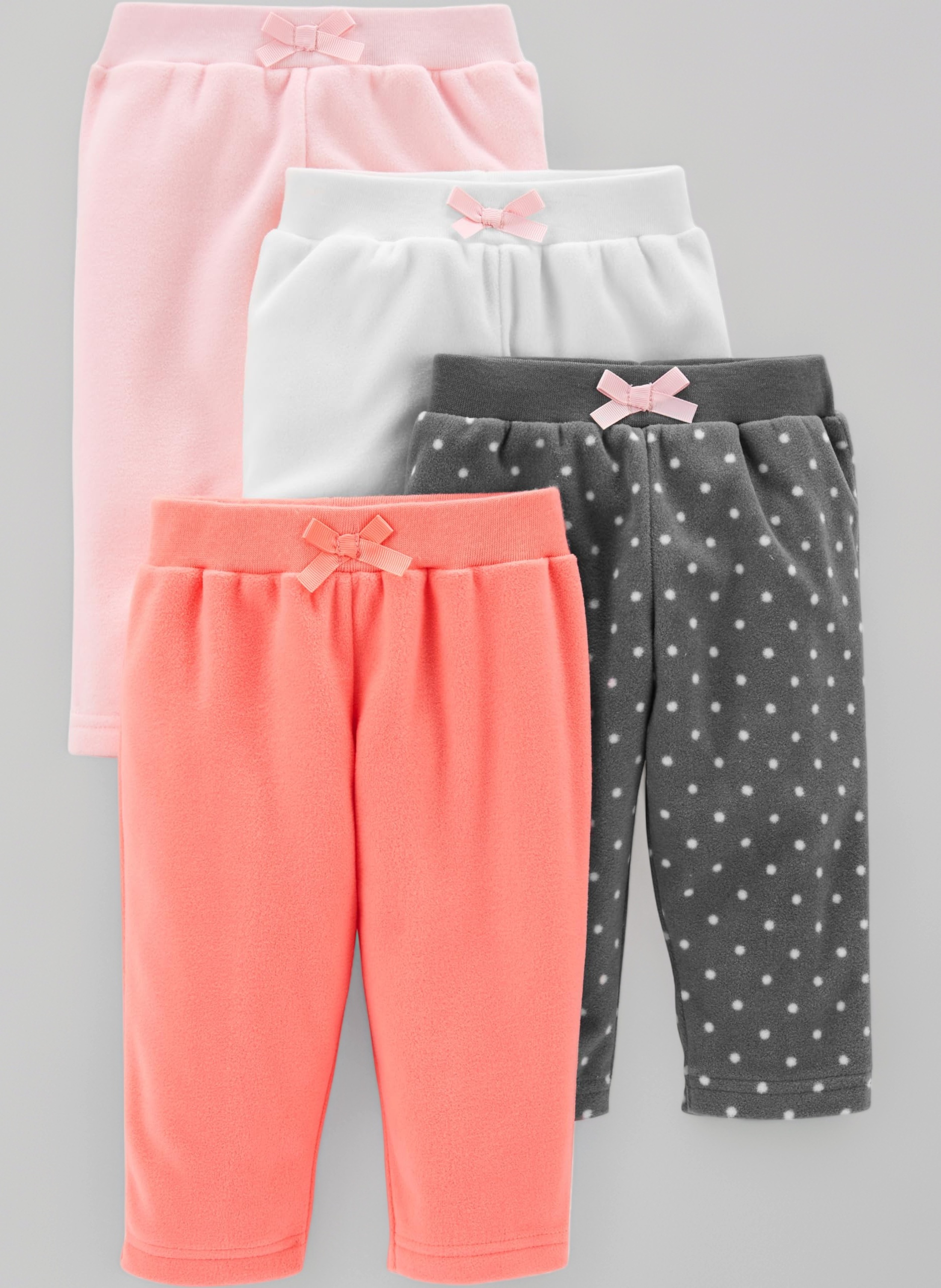 Simple Joys by Carter's Baby Girls 4-Pack Fleece Pants Casual Pants