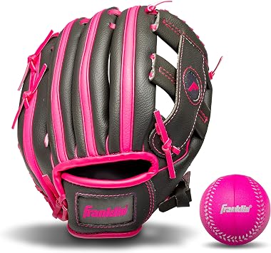 Franklin Sports Kids Teeball Glove + Ball Set