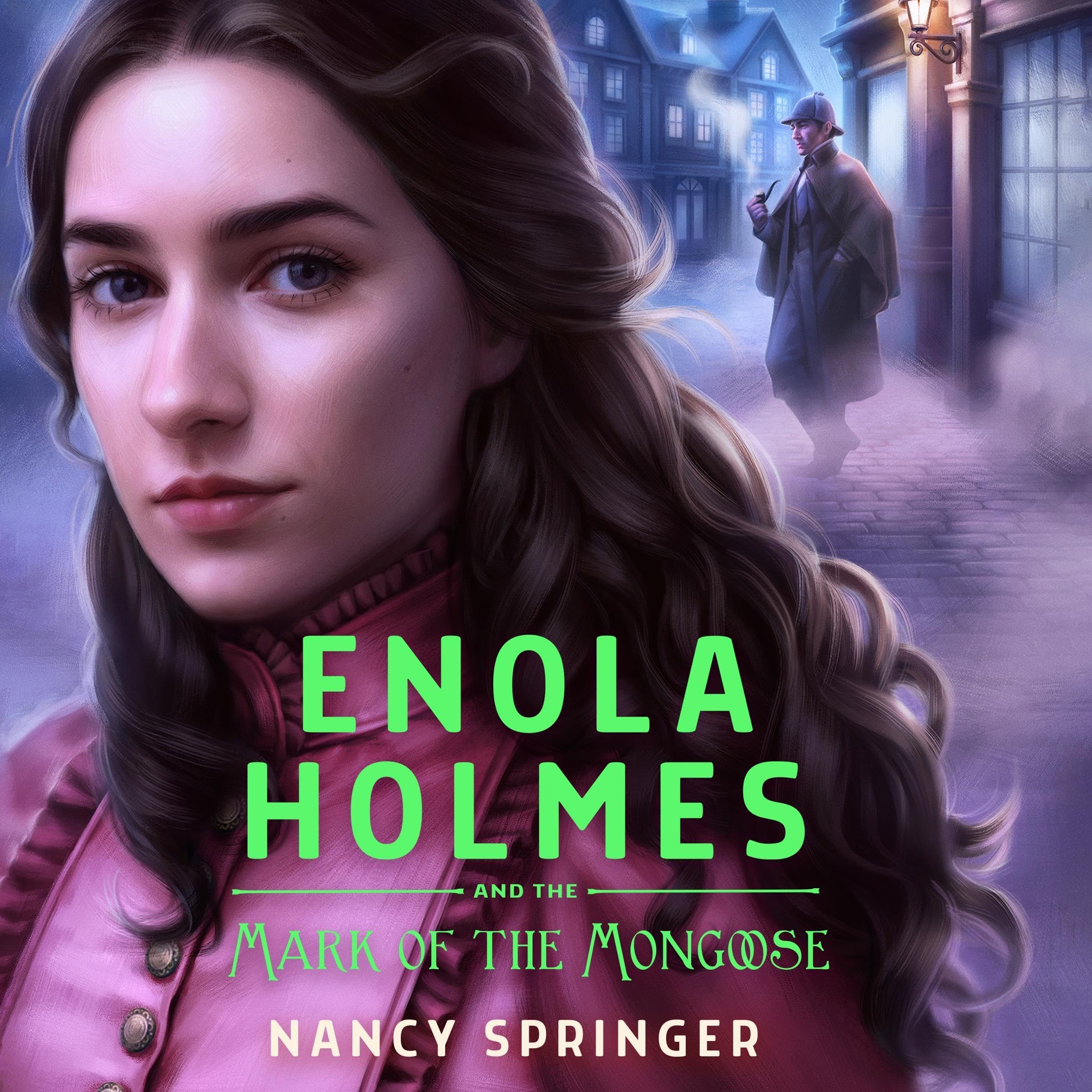 Cover art for Enola Holmes and the Mark of the Mongoose