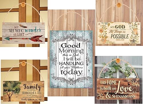 Miniatura 4 de J.DXHY Letrero de bienvenida con texto en inglés "Welcome to Our Forever", de madera rústica, marrón, 18 x 12 pulgadas