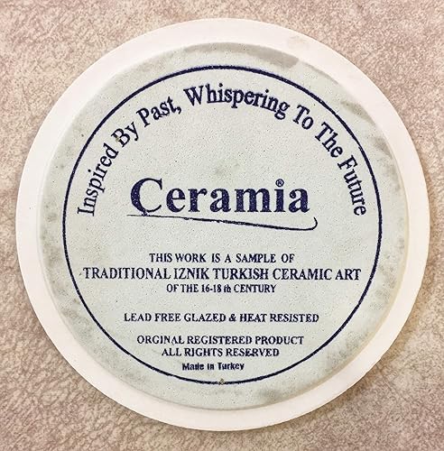 Miniatura 3 de IstanbulArtWorkshop 7'' Decorative Tile Kitchen Trivet, Tile Trivet, Ceramic Trivet, Turkish Ceramic Coaster, Pot Trivet, Table Trivet, Hot Pad,