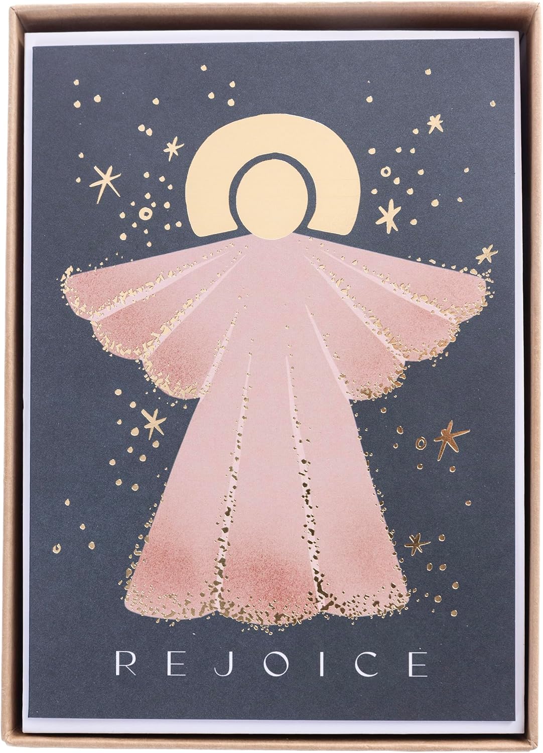Graphique Angel Holiday Boxed Cards, 15 Pack Set, Religious Christmas Greeting Cards with Envelopes, 4.75” x 6.625”