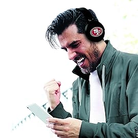 NFL San Francisco 49ers Wireless Bluetooth Headphones, Team Color