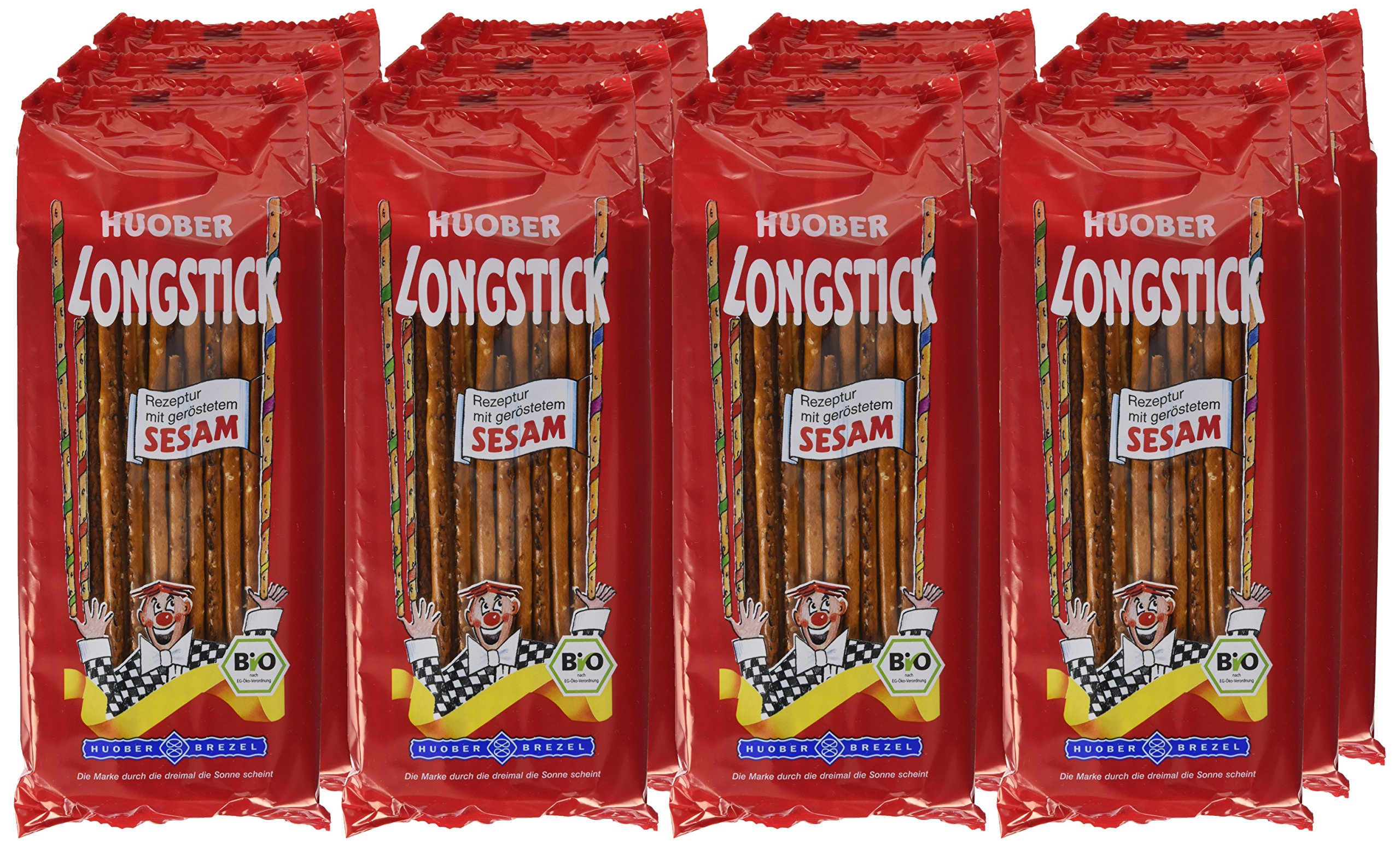 HUOBER Bio Longsticks, Sesam, 12er Pack (12 x 150 g)