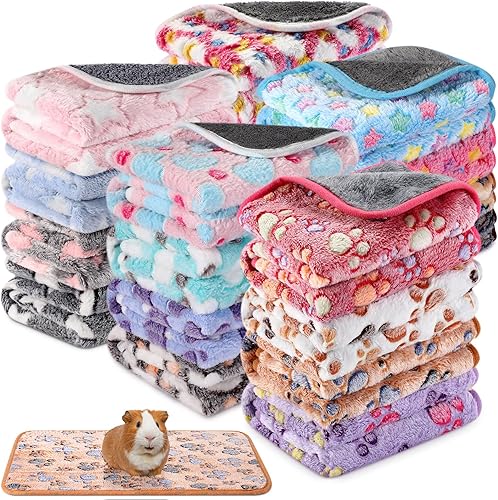 20 piezas de manta de forro polar PET pequeña, lavable, impermeable, ropa de cama para animales pequeños, cobayas, cachorros, perros, gatos, disponible en Yaxa El Salvador