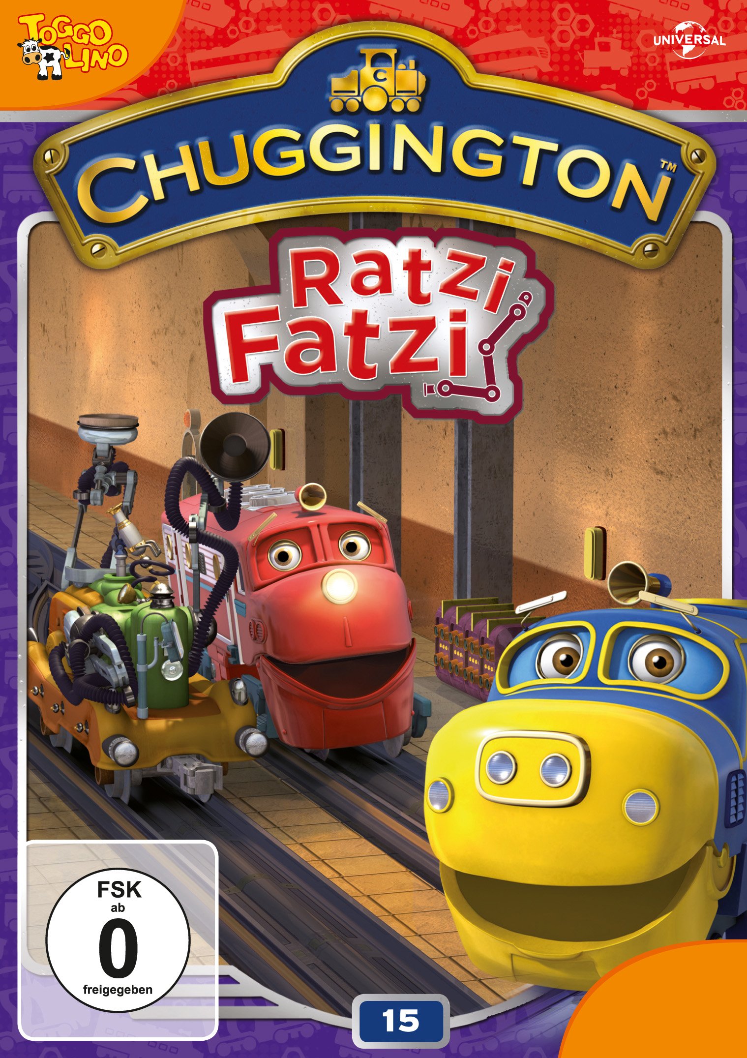 Chuggington 15 - Ratzi Fatzi DVD alemán ideal para tardes de cine infantil