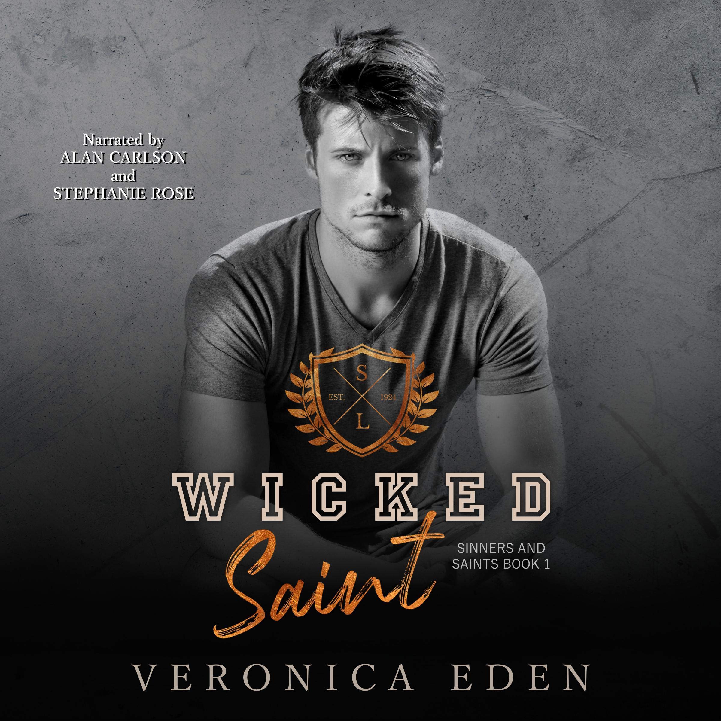 Cover art for Wicked Saint: Dark New Adult High School Bully Romance