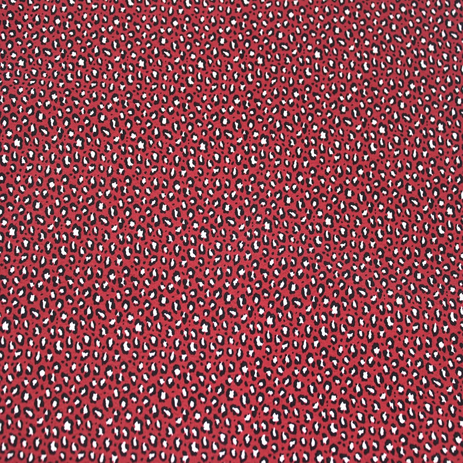 Stylish FABRIC 58" Wide Printed 100% Polyester Moroccan Fabric by The Yard-No Stretch-Ideal for Apparel, Skirts, Dresses, Headbands, Accessories, Home Decor & DIY Projects, Red Black 10 Yards