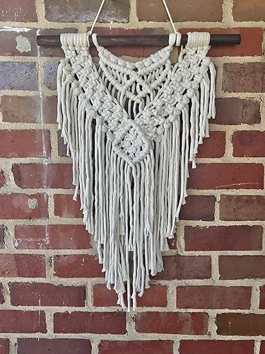 Miniatura 2 de Macrame Wall Hanging Art Woven Boho Home Décor, Geometric Beautiful Wall Art for Apartment, Dorm Room Decoration, 23" W x 23" L