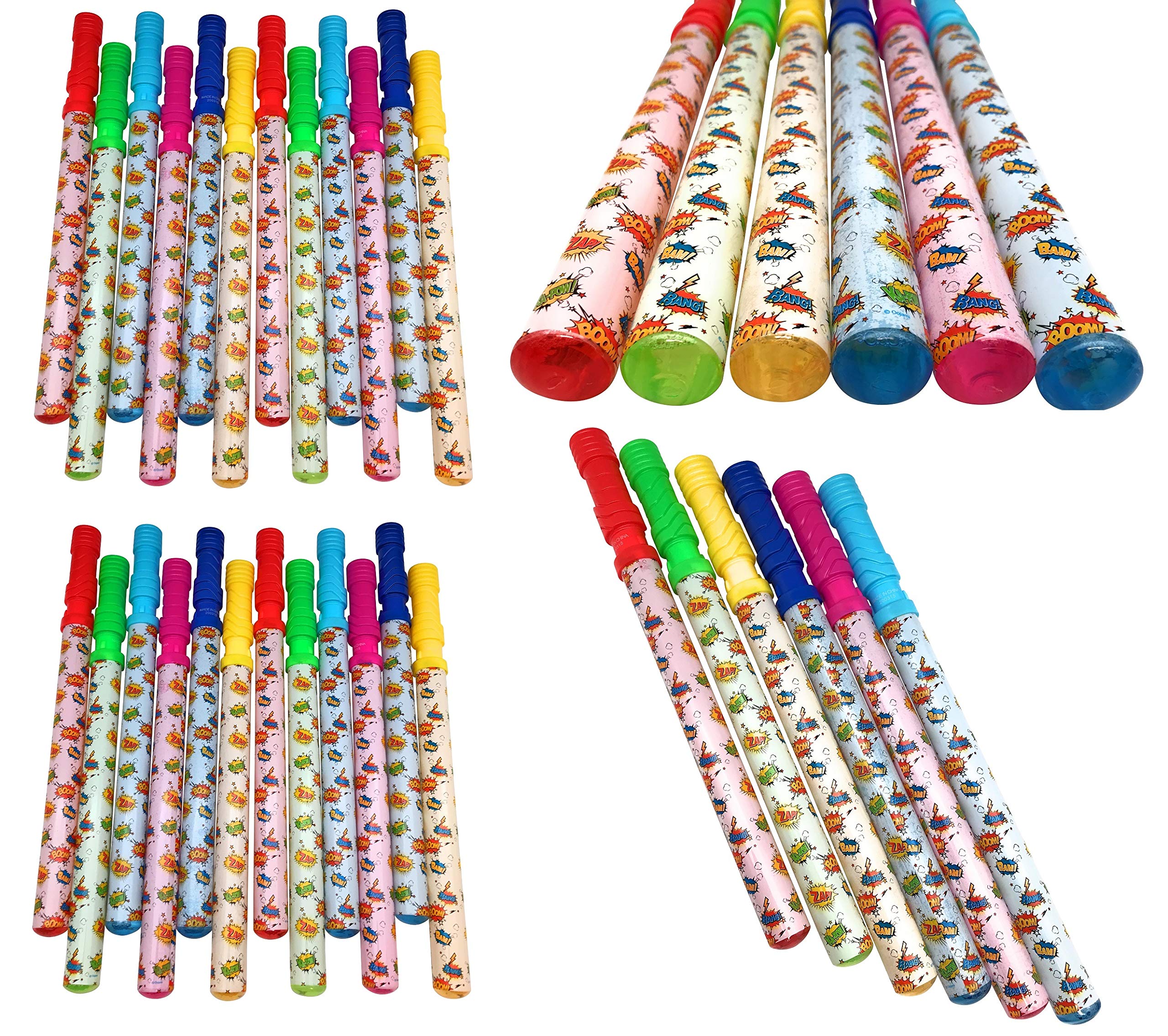 Oojami 30 Pack Bubble Wand Assortment Bulk Supreme Value Pack for Hours