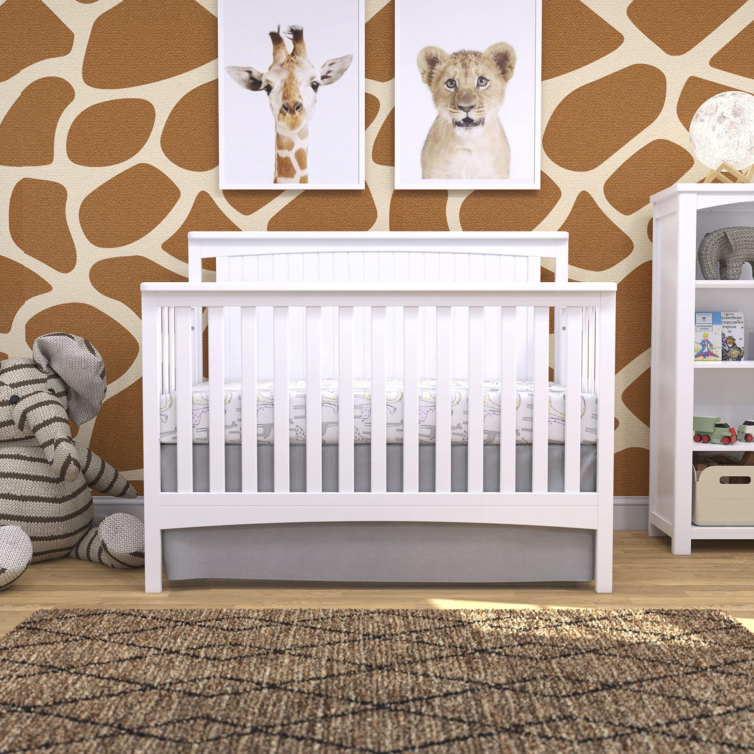 Forever Eclectic Scout 4-in-1 Convertible Baby Crib by Child Craft, Matte White