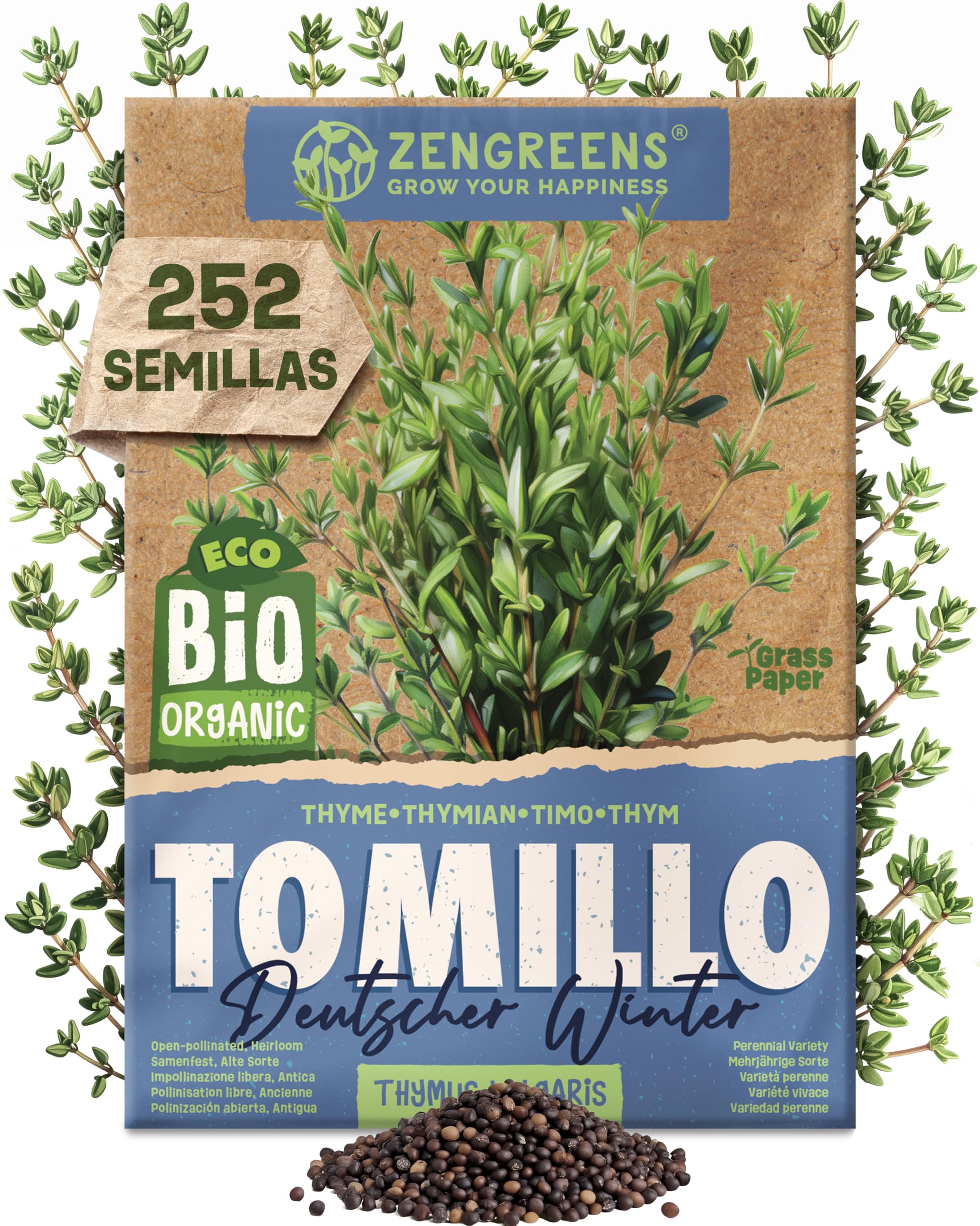 ZenGreens® - Set de semillas de hierbas medicinales y para infusiones eco - 10 variedades para cultivar fácilmente en el jardín, balcón o parterre elevado - Sementes verduras — view 18
