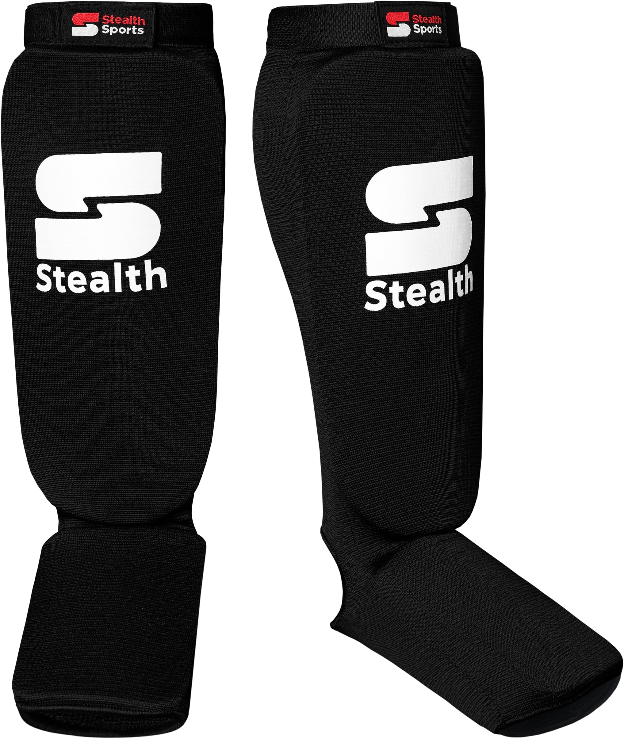 Stealth Sports Boxing Shin Guard โ Protective Sparring Gear for MMA, Taekwondo, Karate, Kickboxing, Men & Women โ Professional Muay Thai Shin Guards โ 12mm Thick Leg & Foot Shin Instep Guard