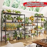 Vista 8 de REIBII 35.5" W Wire Shelving Storage Shelves Metal Shelves Heavy Duty Shelving, Adjustable Garage Storage Wire Shelf Pantry Shelves for Kitchen