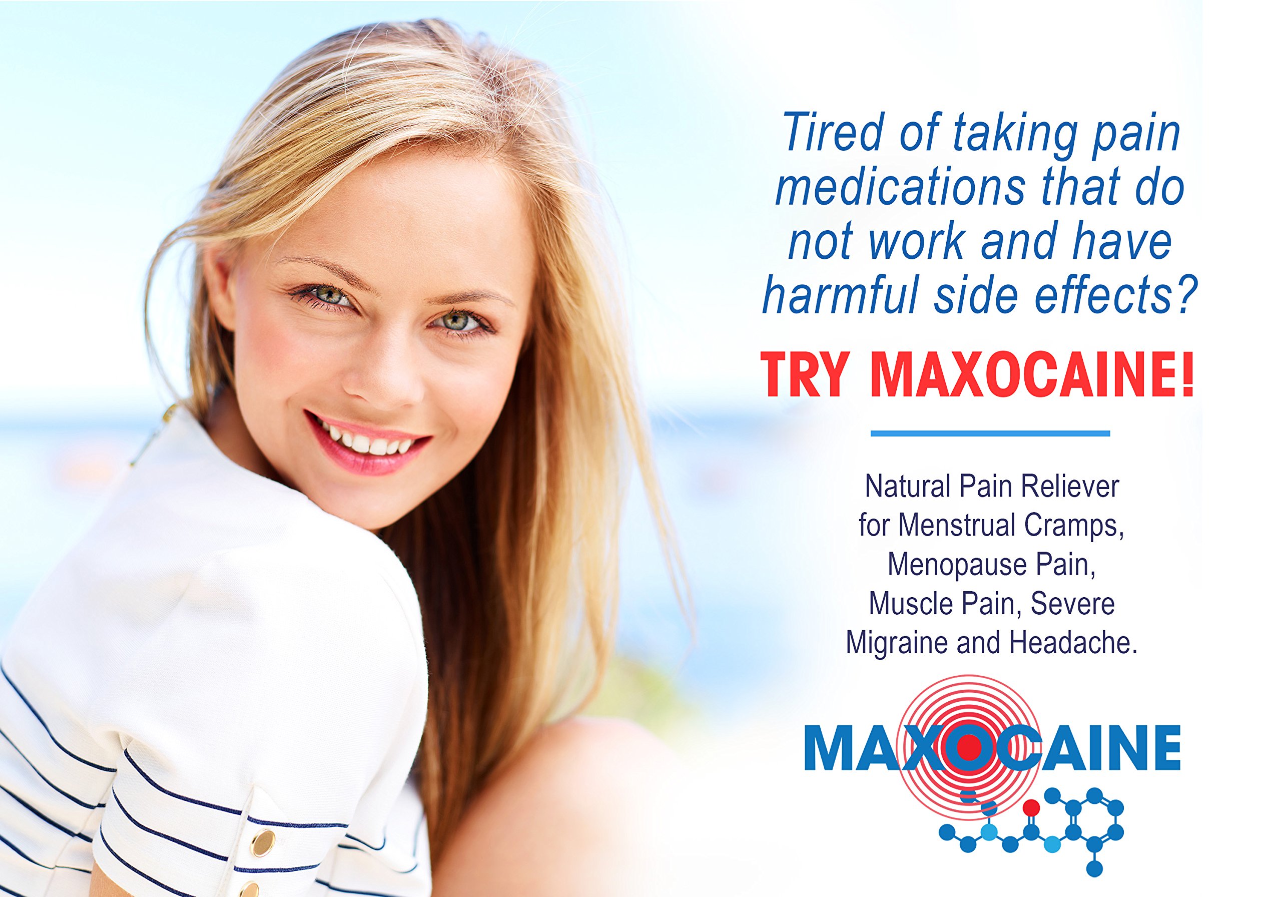 MAXOCAINE 4 Lidocaine Roll On Plus 1 Menthol. Max Strength Instant