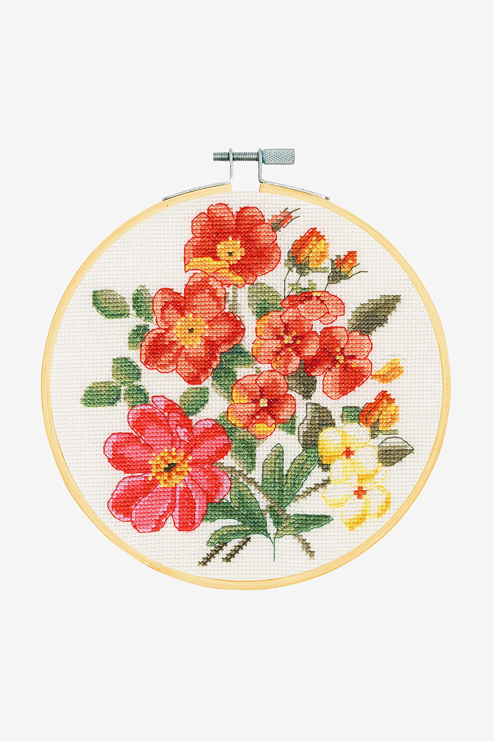 Dmc Multi Wild Roses Cross-Stitch Kit