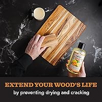 Vista 5 de CLARK'S - Aceite para tabla de cortar (12 onzas) Enriquecido con aceites de limón y naranja Aceite mineral de grado alimenticio Aceite