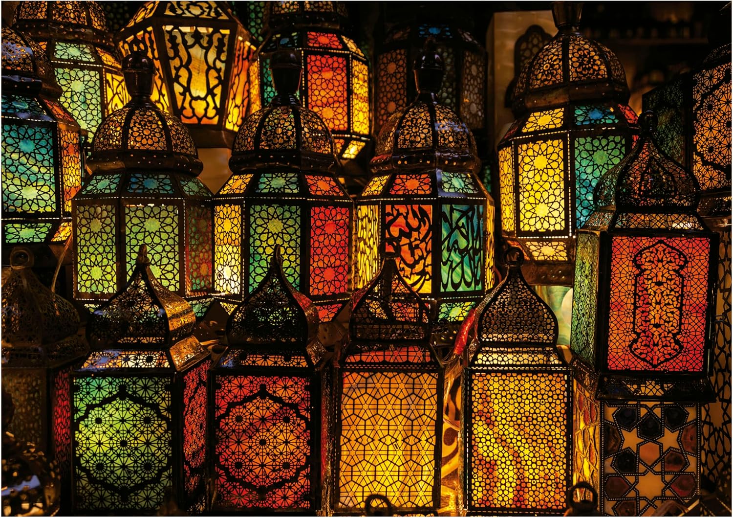 Educa - Charms of Arabia - Collage De Faroles | 1000 Piece Jigsaw Puzzle - Puzzle Glue Included - Completed Image Measures 26.77" x 18.9" - Ages 14+ (19668)