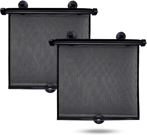 Miniatura 9 de EcoNour Persianas de ventana para coche y bebé (paquete de 2) | Parasol retráctil para ventana de automóvil para bebé para protección solar para