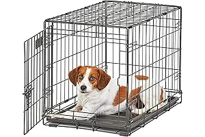 MidWest Homes for Pets Small Dog Crate & Divider | Life Stages Adjustable Dog Crate