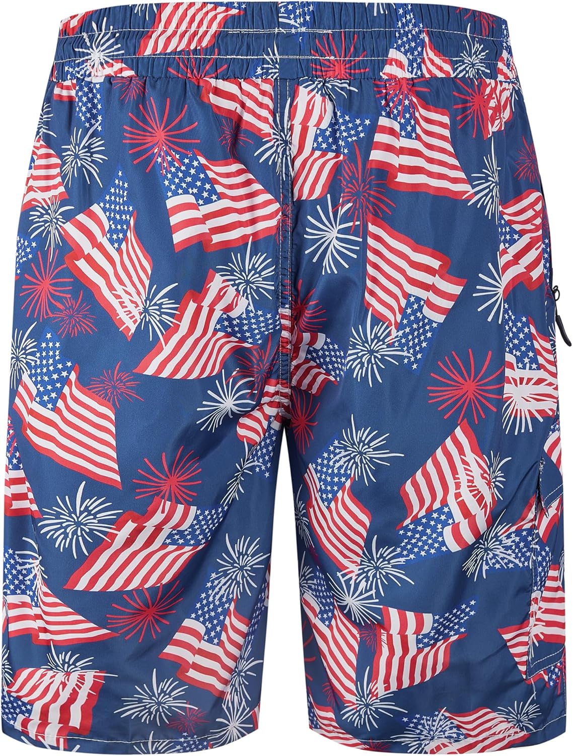 Mens Swim Trunks 9" Board Shorts with Compression Liner Swimsuit Built-in Bathing Suit Quick Dry Swimwear Zipper Pocket - Image 4