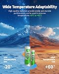 EBL AA AAA Rechargeable Batteries Set - 4 × AA 2800mAh Battery Bundle with 4 × AAA 1100mAh Rechargeable Battery, Low Self Discharge Ni-MH AA AAA Batteries Combo(Battery Cases Included)