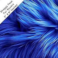 Vista 124 de FabricLA Cuadrado de piel sintética lanuda – 30 x 30 pulgadas precortado – Utiliza tela de piel sintética para bricolaje, decoración de piel