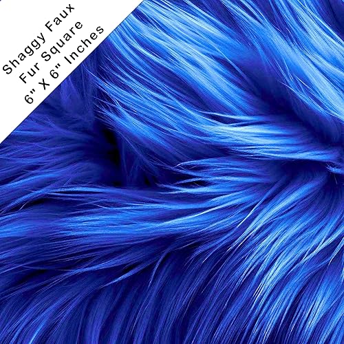 Miniatura 124 de FabricLA Cuadrado de piel sintética lanuda – 30 x 30 pulgadas precortado – Utiliza tela de piel sintética para bricolaje, decoración de piel