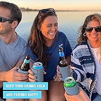 Vista 6 de Fundas para enfriadores de latas de cerveza en blanco (paquete de 30) Fundas suaves y aisladas para latas de cerveza - Compatibles con HTV, fundas