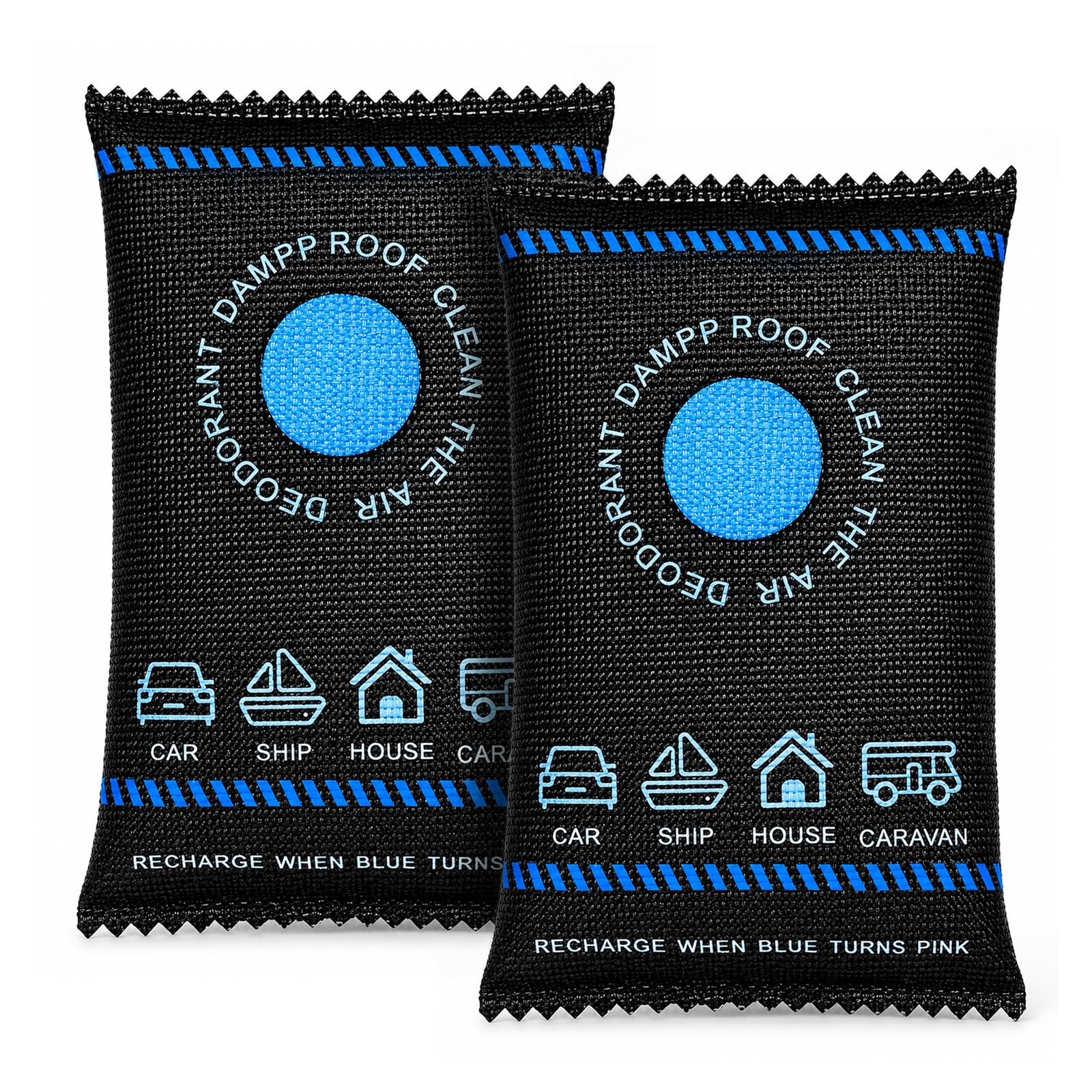 2PCS Dehumidification Bag Desiccant, 2026 New Reusable Car Dehumidifier Bag, Silicone Desiccant Moisture Absorber for Home, Car, Closet, Basement, RV, Boat and Storage