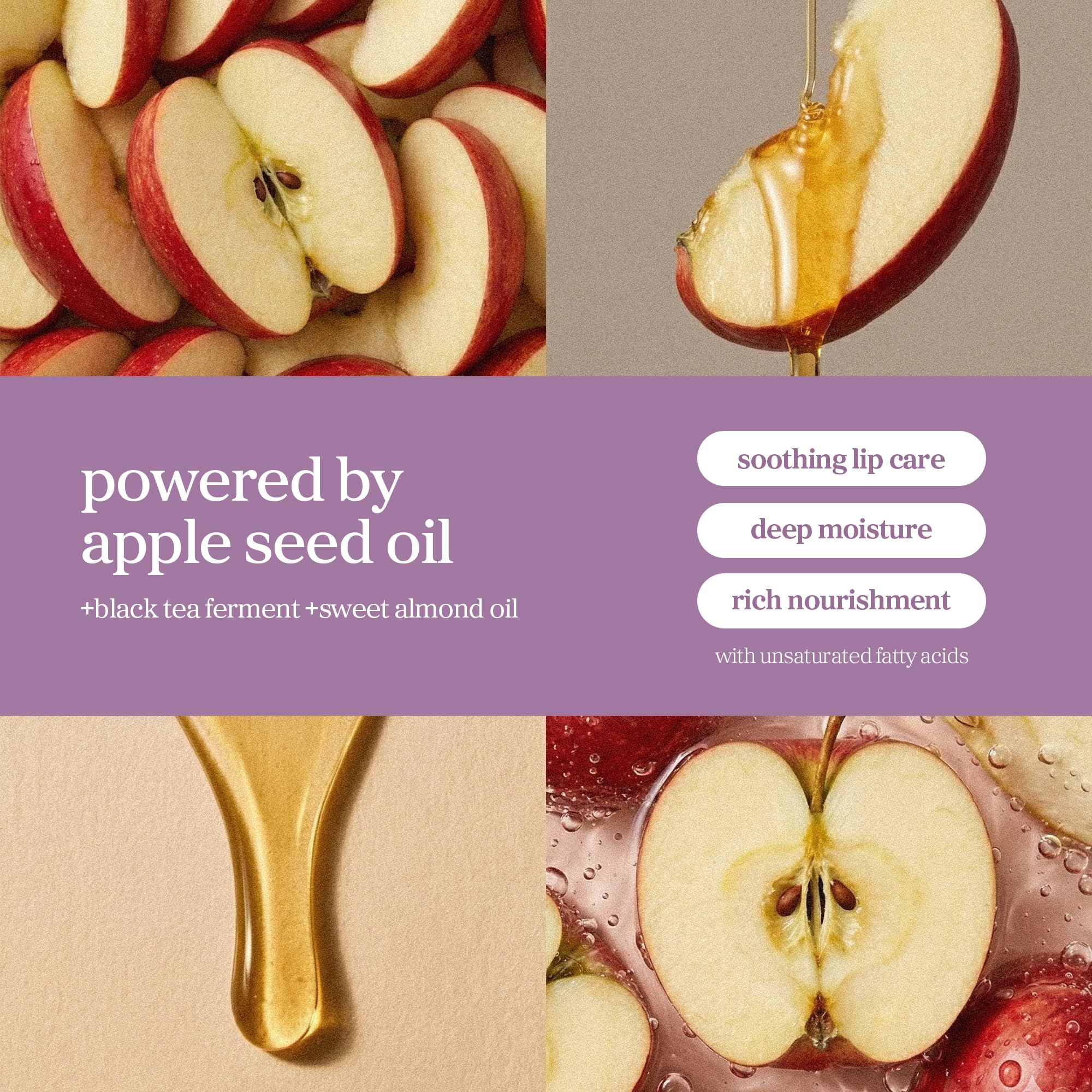 NOONI Huile à lèvres coréenne – Appleblacktea | longue durée, hydratant, repulpant, revitalisant pour les lèvres sèches, imperméable, aucun écaillage, couleur à lèvres hydratante