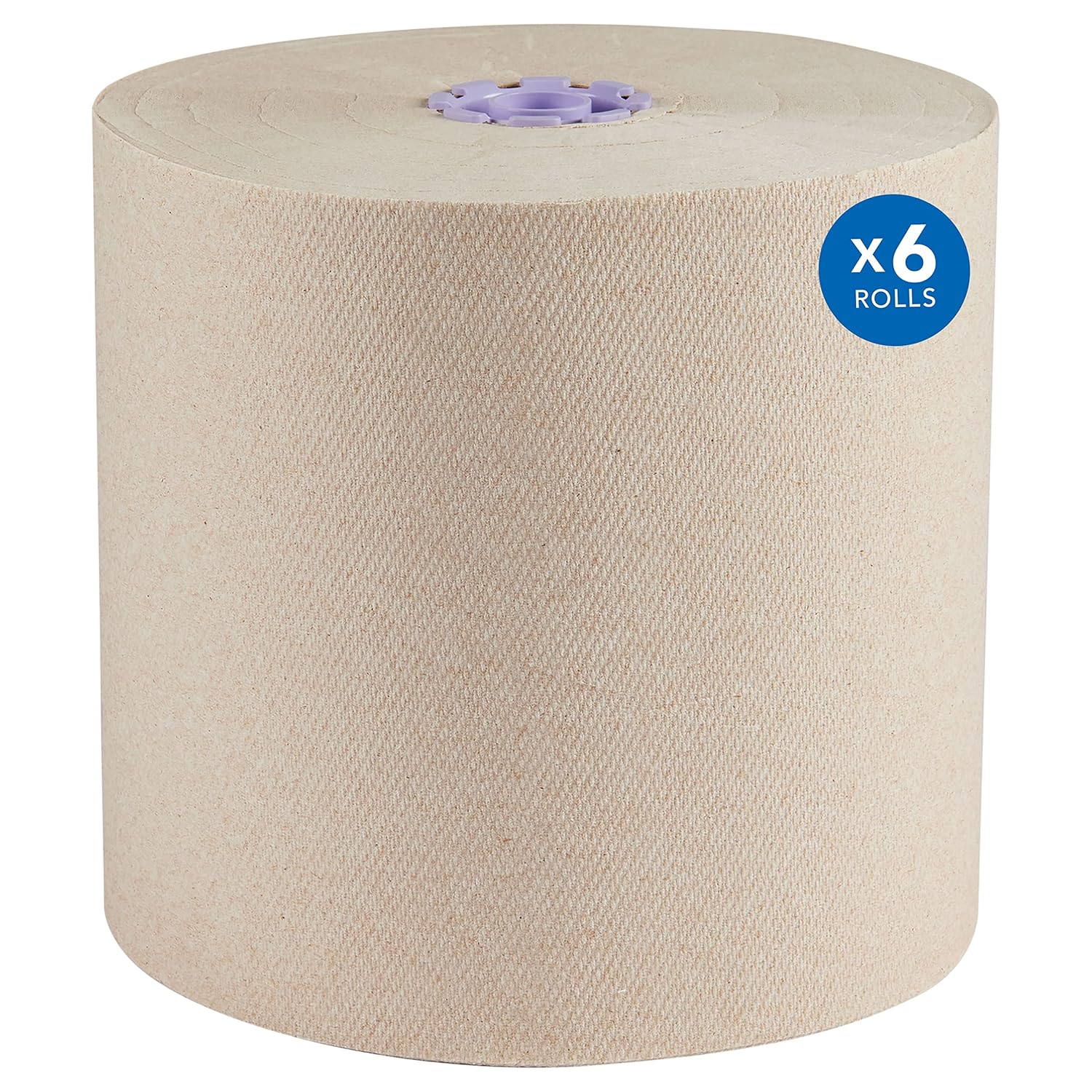 Scott Professional Essential 100% Recycled Hard Roll Paper Towels, Bulk (54038), Hardwound, Absorbency Pockets, Brown, for ScottBrand Purple Core Dispensers (6 Rolls at 700' Each, 4,200'/Case)