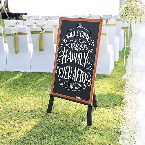 Miniatura 4 de Rotulador de tiza líquida – Marcador de borrado en seco blanco – Letreros de pizarra, ventanas, pizarra, vidrio (paquete de 6) punta reversible