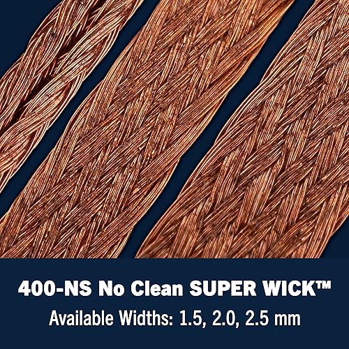 Miniatura 4 de MG Chemicals 426-NS-10FT Super Wick - Trenza desoldadora sin limpieza, 0.01 pulgadas de ancho x 10 pies de largo, seguro ESD