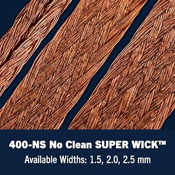 MG Chemicals 425-NS No Clean Super Wick Desoldering Braid, 0.075 Width x 5' Length, Pack of 1