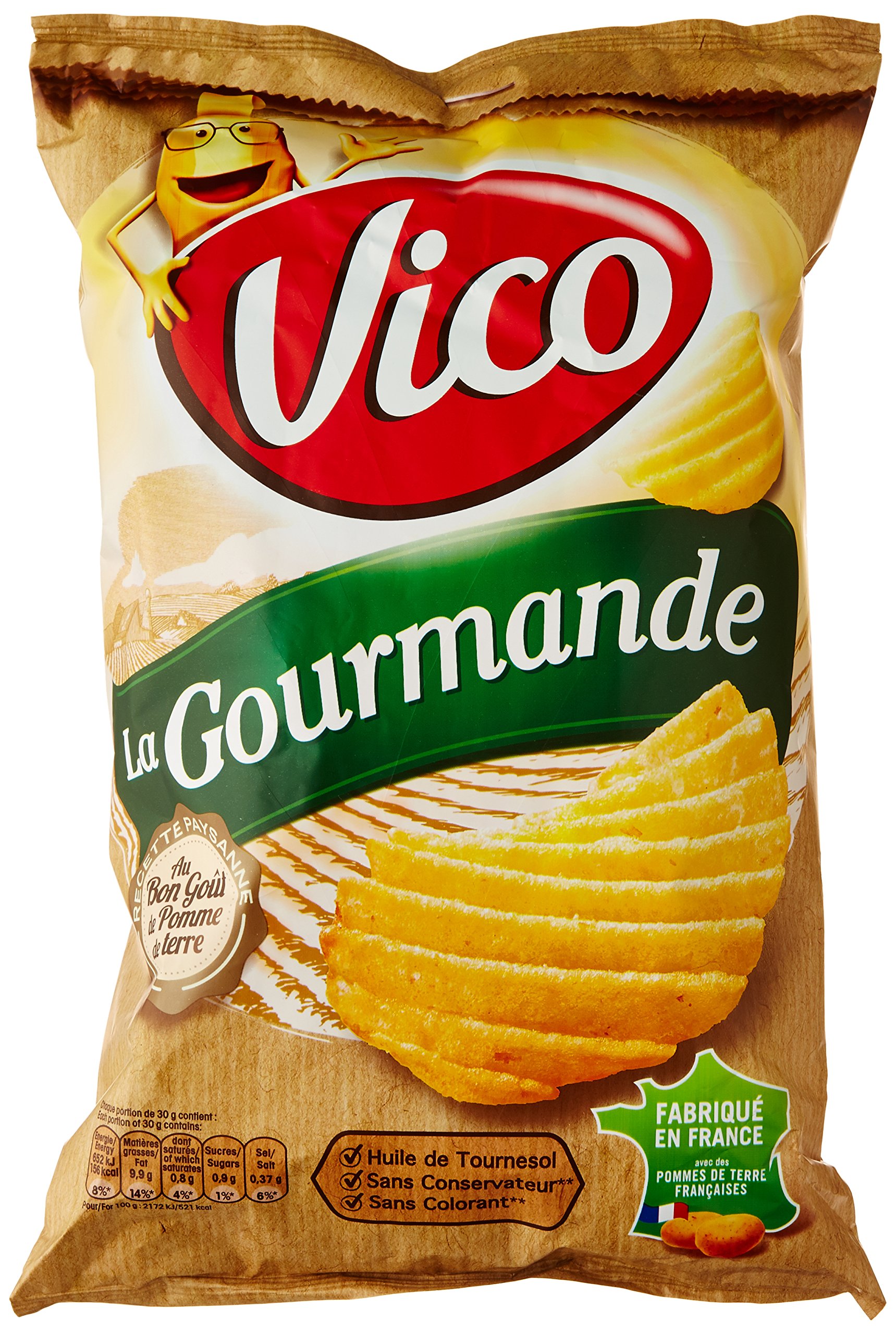 Vico la gourmande le Sachet 120 g Chips - Lot de 5