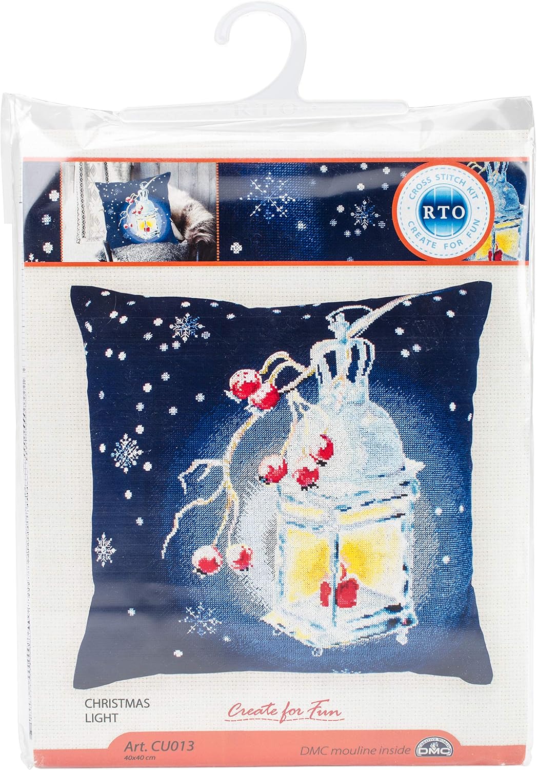 Christmas Light Counted Cross Stitch Kit-15.75"X15.75" 14 Count