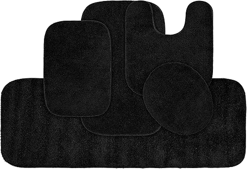 Miniatura 38 de Garland Rug 2 alfombras de baño tradicionales de nailon lavables de espuma marina (17 x 24 pulgadas, 21 x 34 pulgadas), suaves, absorbentes y Espuma