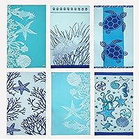 Vista 42 de LANE LINEN Paquete de 6 toallas de playa prelavadas de gran tamaño, elegantes toallas de secado rápido para piscina y viaje para adultos, 39 x 71