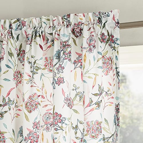 No. 918 Lily Garden - Cortina con bolsillo para barra, ahorro de energĂa, diseño floral en acuarela, 54 x 84 pulgadas, color rosa No. 918 Lily Garden - Cortina con bolsillo para barra, ahorro de energĂa, diseño floral en acuarela, 54 x 84 pulgadas, color rosa