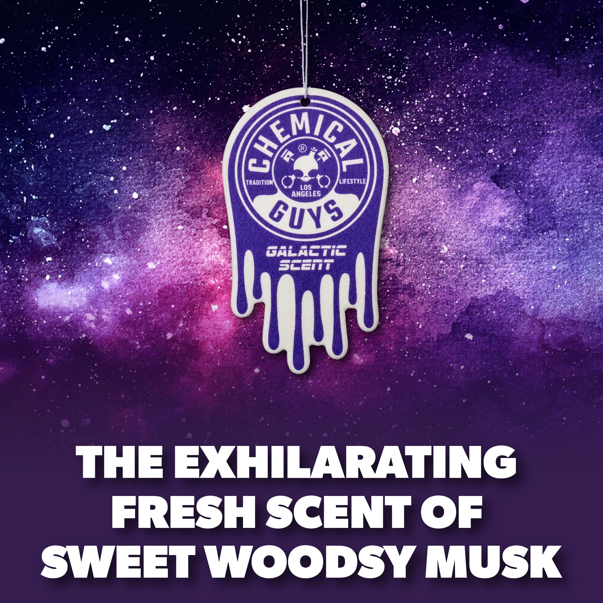 Chemical Guys Hanging Air Freshener Galactic Scent 12 Pack Great for Cars Trucks SUVs RVs Home Garage Workspace — view 4