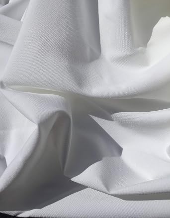 58 100% Lyocell Tencel Bengaline Faille Eco Friendly Solid White Light Woven Fabric by The Yard