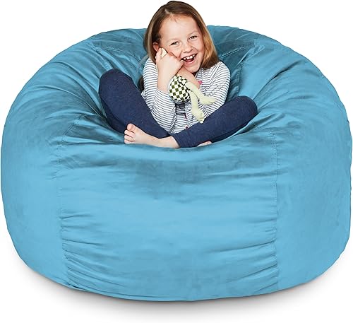 Miniatura 25 de Lumaland - Lujoso puf gigante de 1,8 m con funda de microgamuza, ultra suave, relleno de espuma, lavable, XL, para niños, adolescentes, adultos,