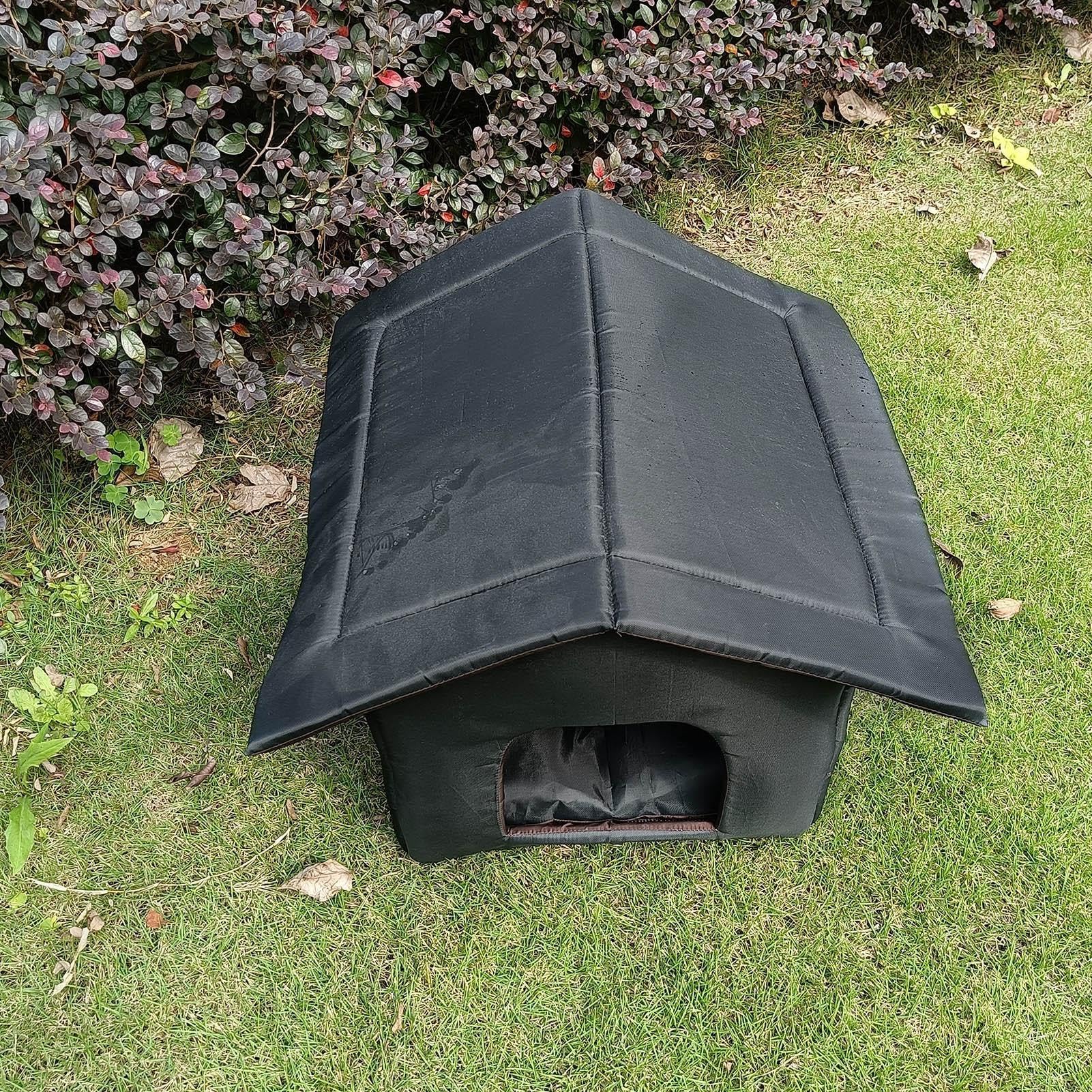 Casetta per gatti isolata per esterni, per esterni, calda cuccia per gatti, impermeabile, in tessuto Oxford, casetta per cani chiusa, fondo antiscivolo, gatto | Per Animali Domestici Antiscivolo Per Inverno Casa Balcone Giardino Campeggio Appartamento