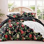 Exclusivo Mezcla Floral King Comforter Set | 3 Pieces Lightweight Summer Bedding, Soft Microfiber, Reversible Lilac Botanical Print, Decor for Bedroom, Guest Room & Dorm