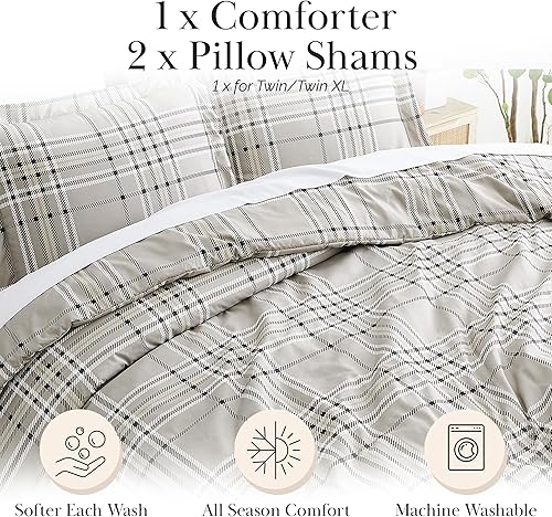 Miniatura 103 de Southshore Fine Living, Inc. Juego de edredón de 2 piezas, tamaño individual, juego de edredón floral con funda de almohada, pájaros y flores