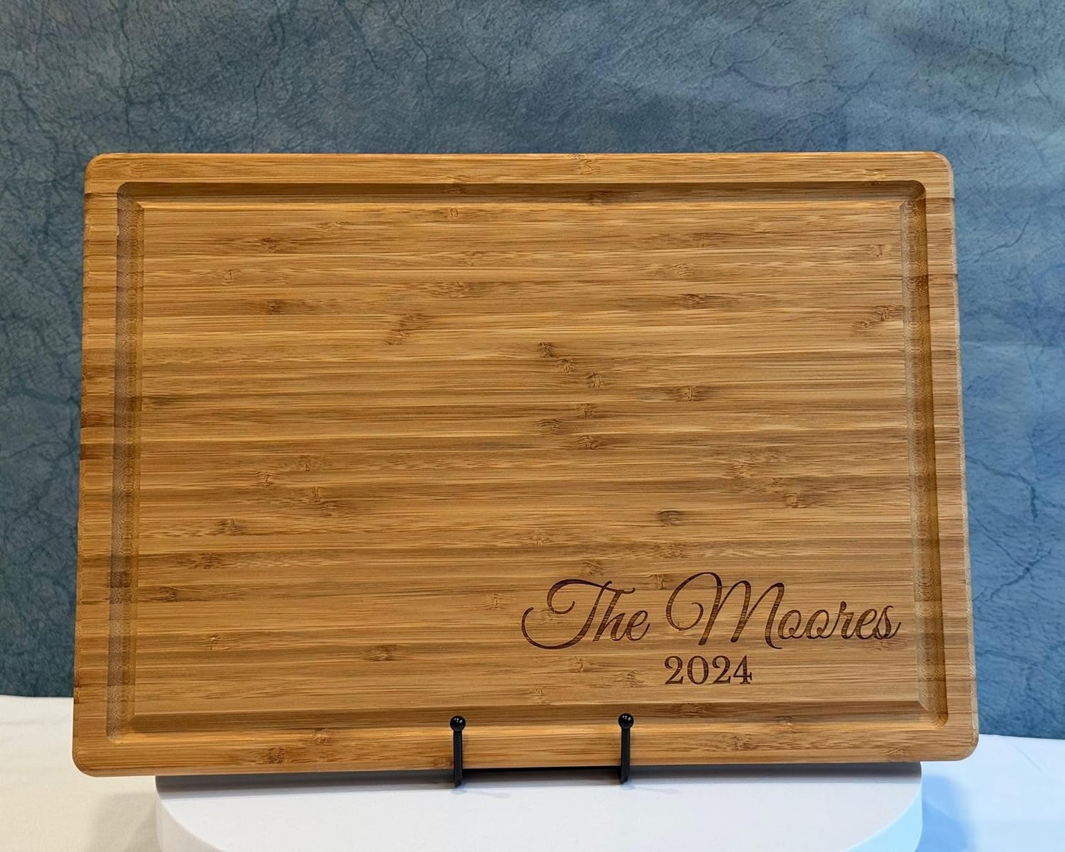 Personalized Cutting Board - Laser Engraved Bamboo Charcuterie Board, Best present for Wedding, Merry Christmas - Christmas Gift - Customized Bamboo Cutting Board
