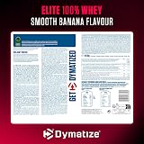 Dymatize Elite 100% Whey Smooth Banana 2170g - Poudre à Hautes en Protéines et Faibles en Sucres + BCAA - 7