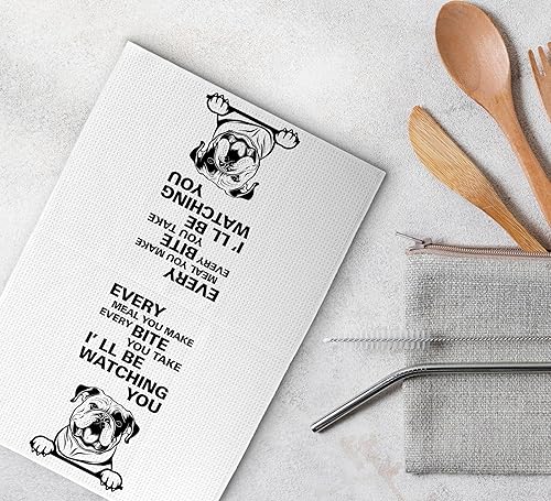 Miniatura 4 de Every Meal You Make Every Bite You Take - Toallas de cocina, divertidas toallas de té, decoración de bulldog inglés, toallas de cocina decorativas
